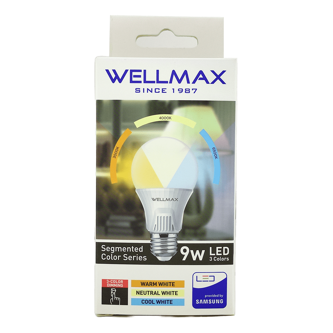 Bec Led E27 9W 3 Culori