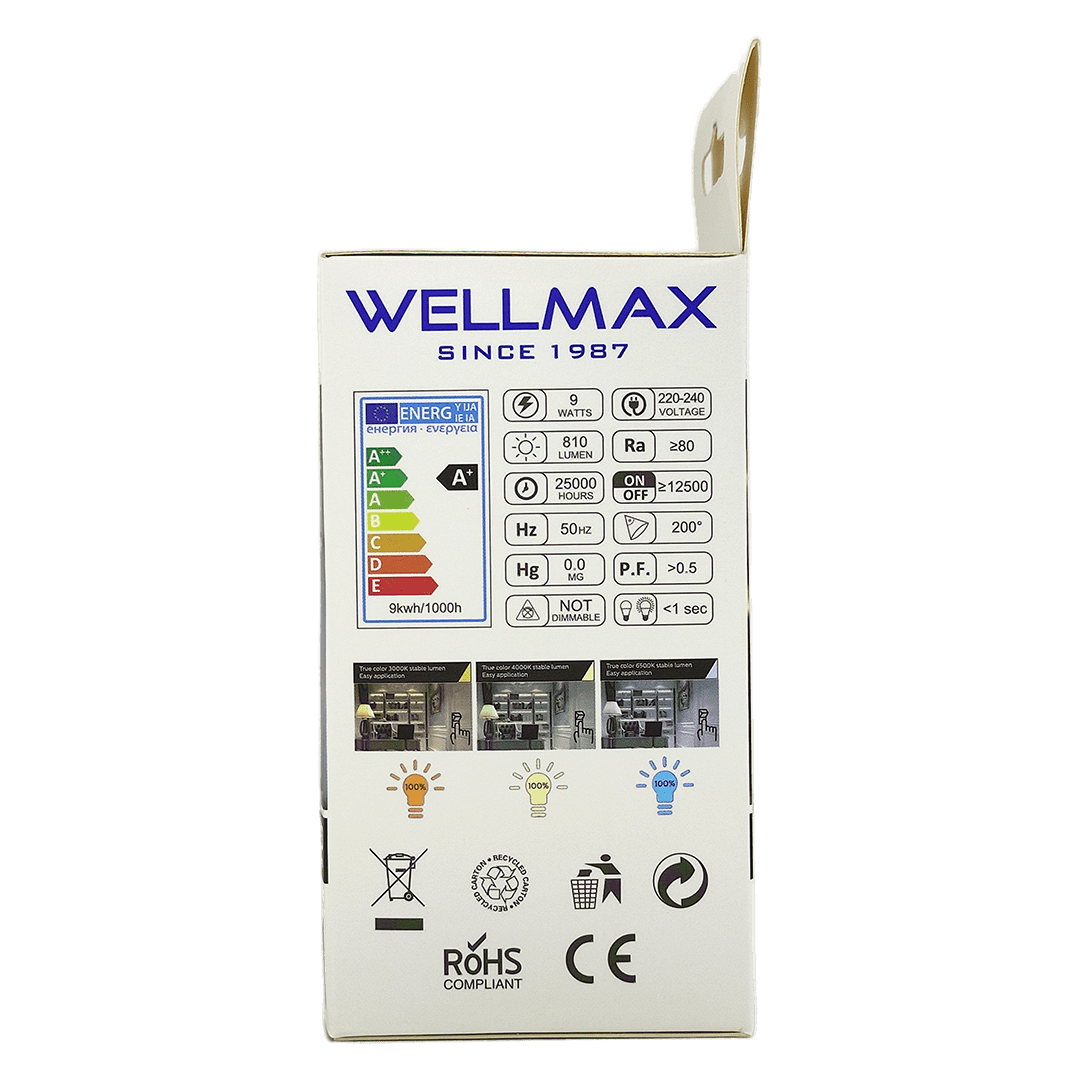 Bec Led E27 9W 3 Culori