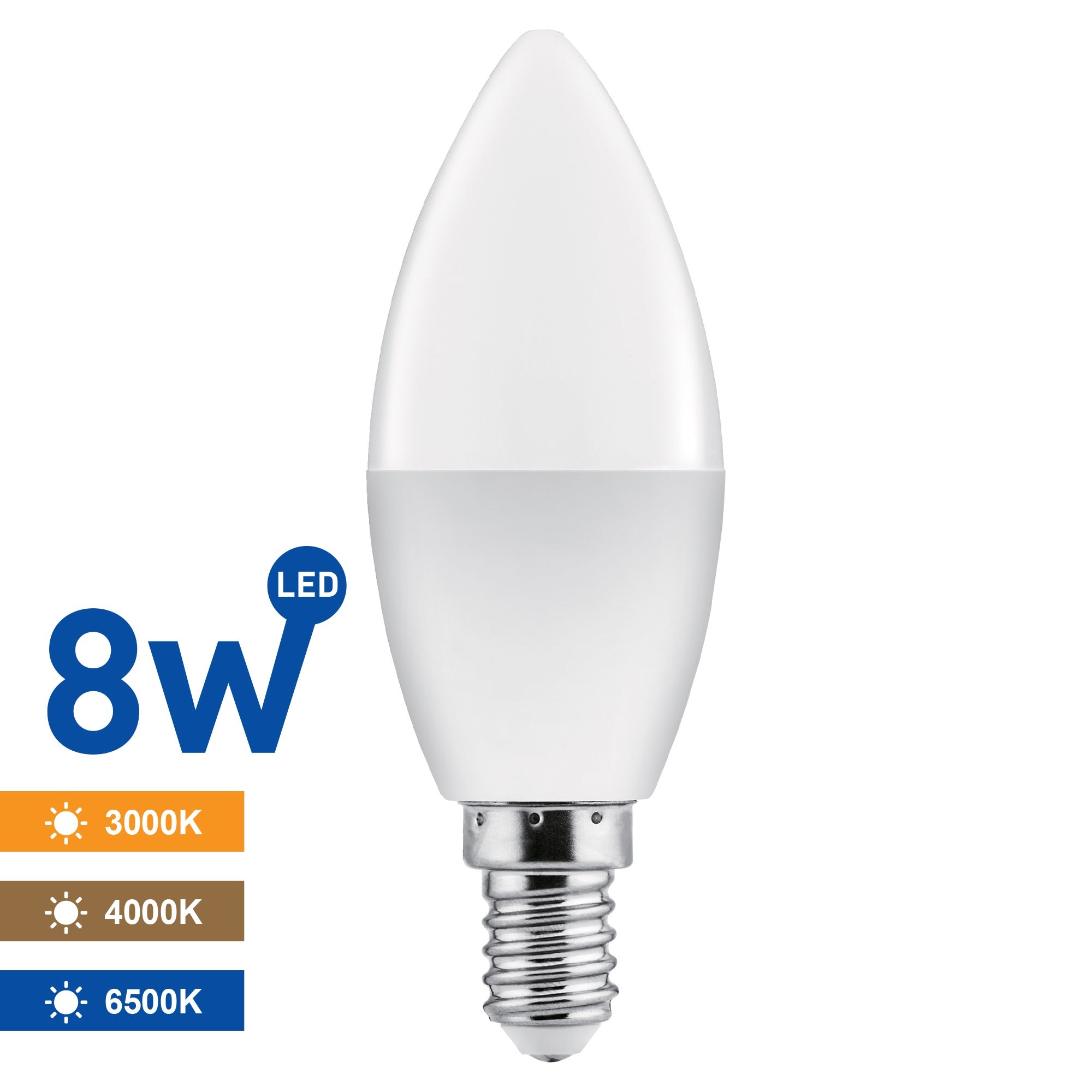 Bec Led E14 8W Lumanare