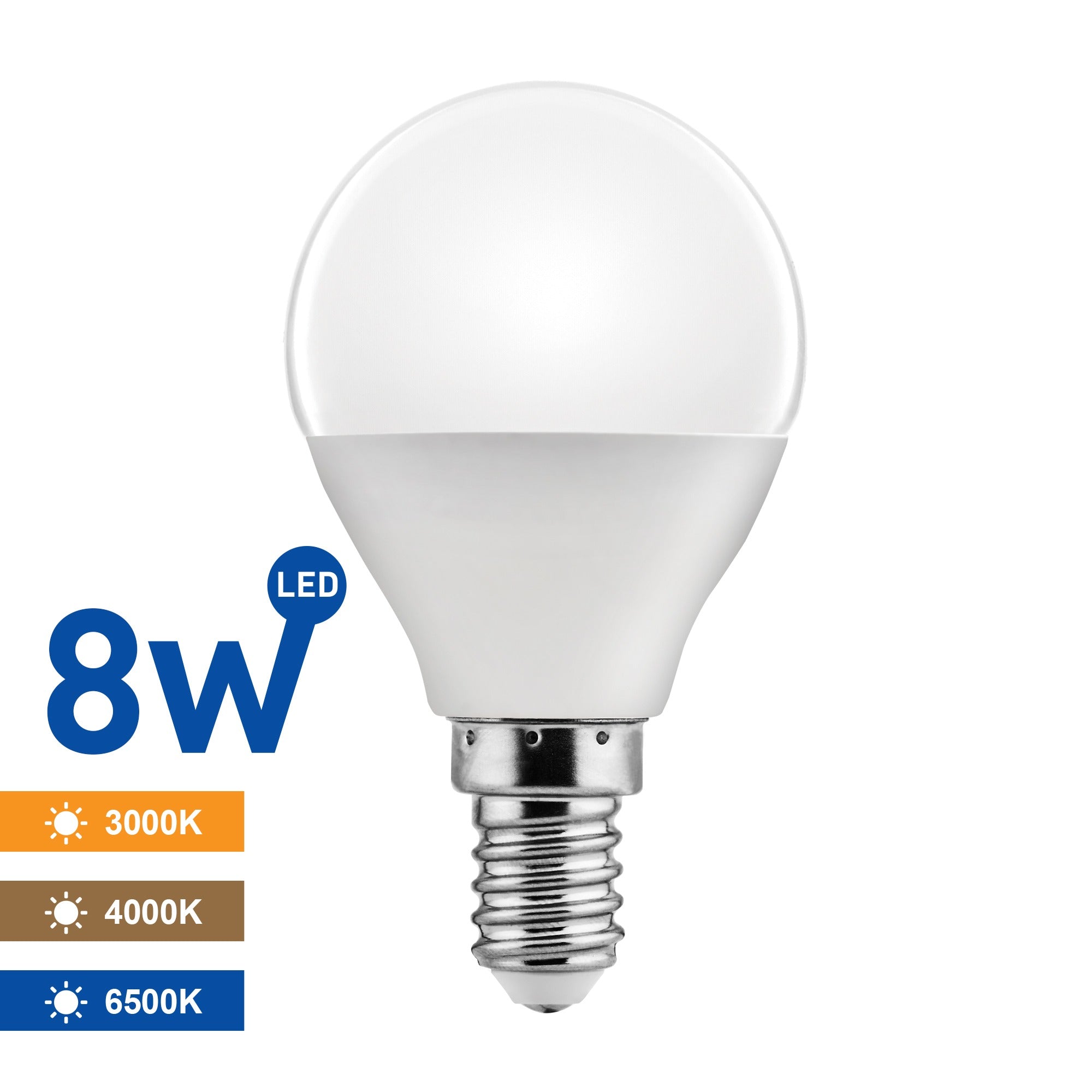 Bec Led E14 8W Sferic